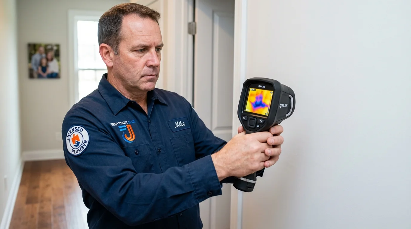 Thermal imaging leak detection by Johns Plumbing LLC in Imperial